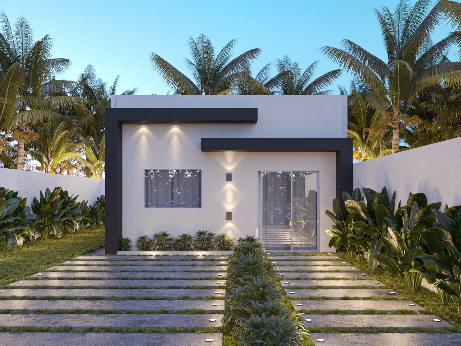Casa construída pela JFJ — fachada
